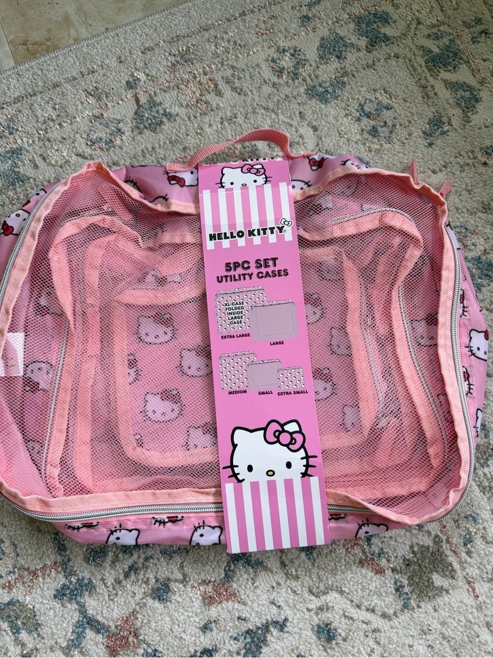 Sanrio hello kitty packing cube set NEW NWT travel vacation
